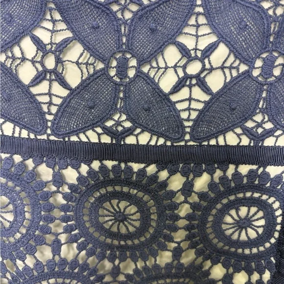 Tory Burch Navy Geometric Mini Dress - Picture 5 of 16